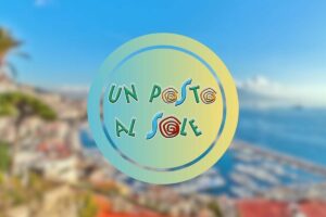 paesaggio da sfondo e logo upas